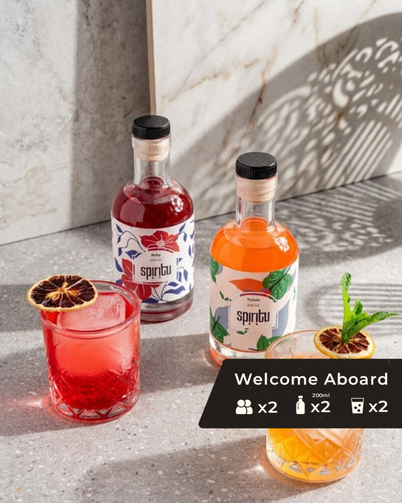 מארז קוקטיילים מתנה לעובד חדש - Welcome Aboard